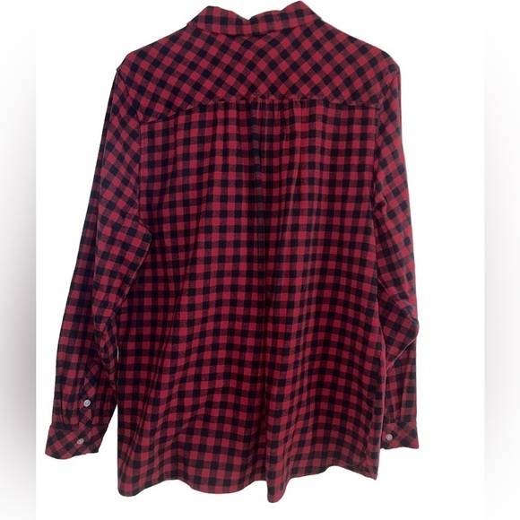 Croft & Barrow Plaid, long sleeve women’s shirt. Size XXL EUC- worn 1x - Picture 4 of 9